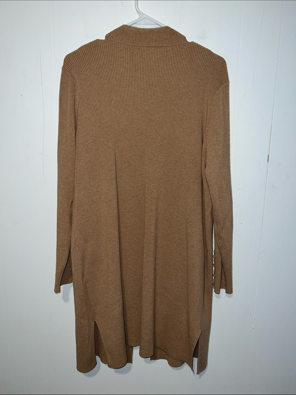 Chico's Camel Longline Open-Front 2 Piece Cardigan and Tank 0921261 - Picture 2 of 6